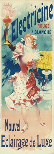 Electricine, Rouge, Blanche, Nouvel, Eclairage De Luxe