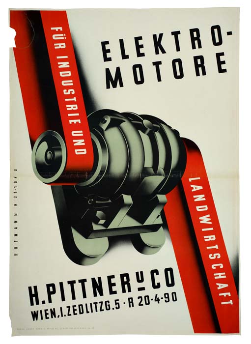 Electro Motore Fur Undustrie, Landwirtschaft, H.Pittner & Co., Wien, I. Zed Litag. 5 R 20.4.90.