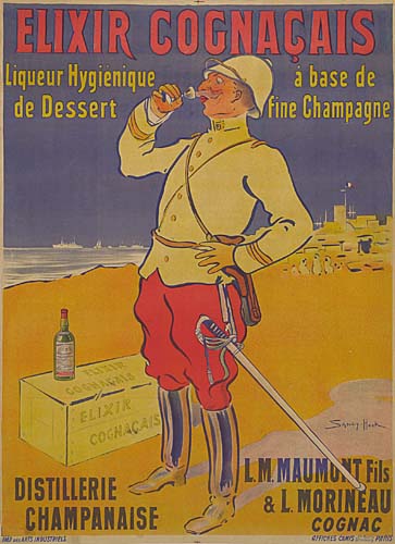 Elixir Cognacais, Liqueur Hygienique, De Dessert, A Base De, Fine Champagne, Elixir Coghacais, Distillerie, Champanaise, L.M.Maumunt Fils, & L. Morineau, Cognac