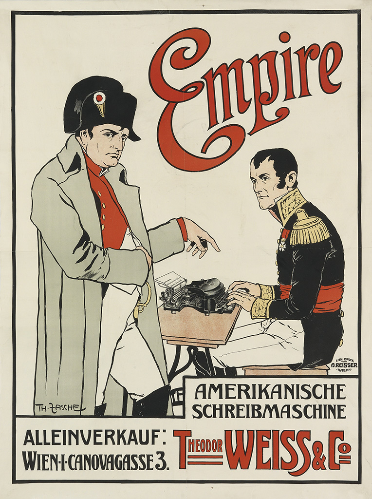 Empire, Amerikanische, Schreibmaschine, Alleinverkauf, wien I canovagasse3, theodor weiss& co.