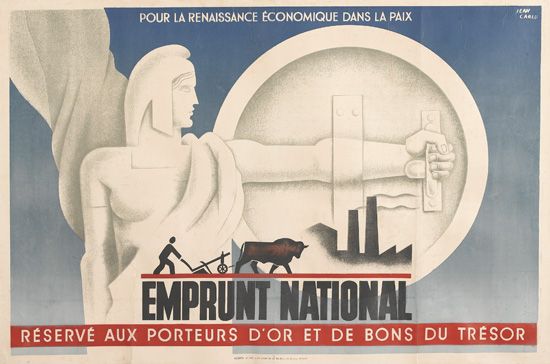 Pour La Renaissance Economique Dans La Paix, Emprunt National, Reserve Aux Porteurs D’or Et De Bons Du Tresor