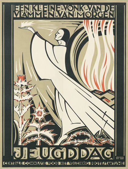 En Kleine Vonk Van De Vlammen Van Morgen Jeugddag, Centale Commissie Voor Het Vrijzinnig Prote/Tant/Me