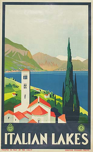 Enit, Italian Lakes, Printed In By The Enit Modiano Trieste
