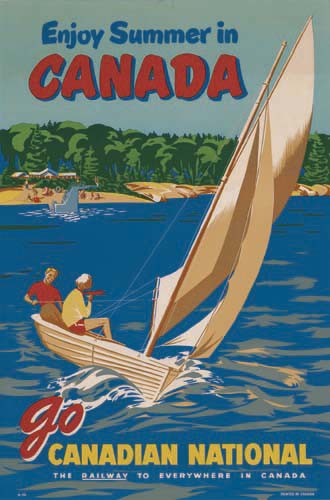 Enjoy summer In, Canada, Go, Canadaian National, The Railway To Everywhere In Canada