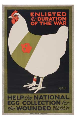 Enlisted, For duration, Of The War, Help The National, Egg collection For, The Wounded 154 Fleet Si, London Ec, wc