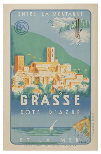 Entre La Montagne, Sfn, Grasse, Cote D’Azur, Et La Mer, G. Bard