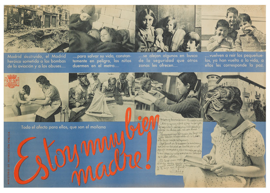 Estoy Muy Bien MadreI Madrid Destruido, El Madrid Herdico Somtido O Los Bombos De La Aviacion Y o Los Obuses Para Solvar So Vido, Constonlemente En Peligro, Los Nirios Duermen En El Metro Se Olejan Olgunos En Busco De La Seguridad Que Otros Zonas Les Ofrecen Vuelven O Reir Los Pequernue Los, Y Hano Vuelio o La Vido.A Ellos Les Corresponde La Paz