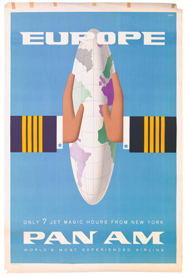Europe, only 7 jet magic hours from new york,  Pan Am, world’s most experienced airline