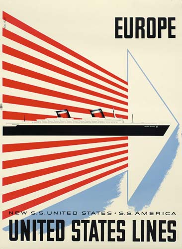 Europe new s.s united states lines