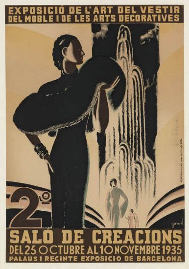 Exposicio De L’ Art Del Vestir, Del Moble I De Les Arts Decoratives, 2 Salo de Creacions, Del 25 Octubre Al 10 Novembre 1935 Palaus I Recinte Exposicio De Barcelona