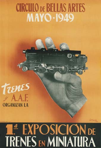 Circulo De Bellas Artes, Mayo·1949, Tzenes, Y A.A.F., Organizan La, 1.a Exposicion De, Trenes En Miniatura