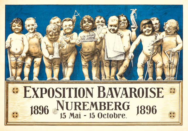 Exposition Bavaroise, Nuremberg, 1896, 15 Mai 15 Octobre. 1896