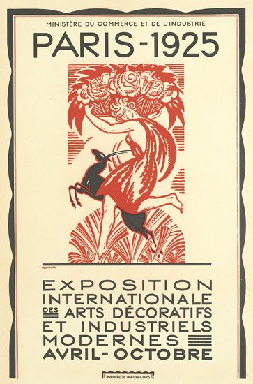 Ministere Du Commerce Et Lindustrie, Paris 1925, Exposition Internationale Des Arts Decoratifs Et Industriels Modernes, Avril-Octobre