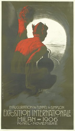 Exposition Internationale Milan =196 Avril.Novembre Inauguration Du Tunnel Du Simplon