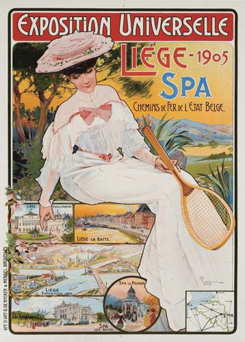 Exposition Universelle, Liege-1905, Spa, Chemins De Fer De L’Etat Belge, Liege La Batte, Afe D’Ahto De