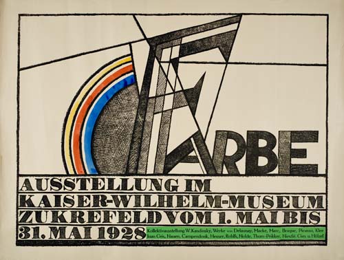 Farbe Ausstellung, Im, Kaiser Wilhelm Museum, Zukrefeld Vom1. Mai Bis, 31. Mai. 1928