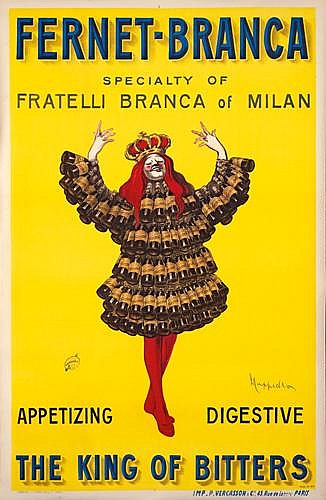 Fernet Branca, Specialty Of, Fratelli Branca Of Milan, Appetizing Digestive, The King Of Bitters