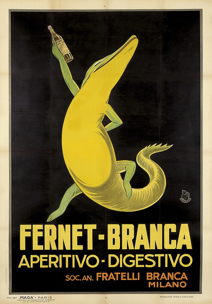 Eernet-Branca, Aperitivo-Digestivo, Soc An. Fratelli Branca, Milano