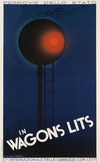 Ferrovie Dello Stato, Viaggiate, Di Notte, In Wagons Lits, C. Internazionale Delle Carrozze Con Letti,