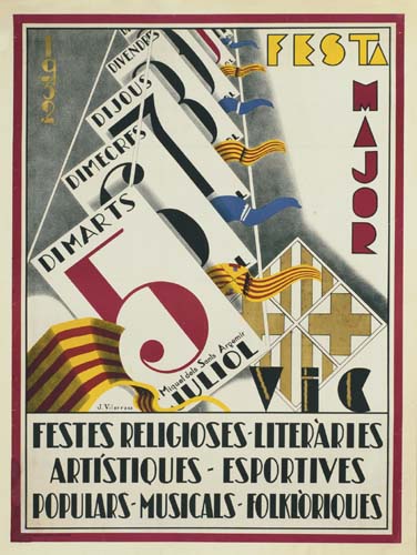 Festa, Major, Divendrs, Dijous, Dimecres, Dimarts, J. Vilarrasa, Miqual Dels Sanls, Juliol, Vic, Festes Religioses Literaries, Artistiques Esportives, Populars Musicals Folkloriques