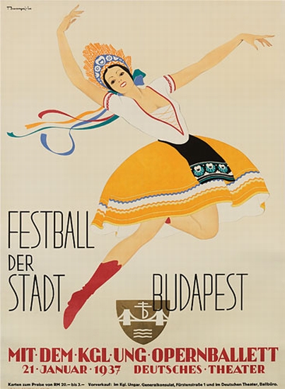 Festball Der Stadt Budapest, Mit Dem Kgl Ung Opernballett, 21 Janur 1937 Deutsches Theater
