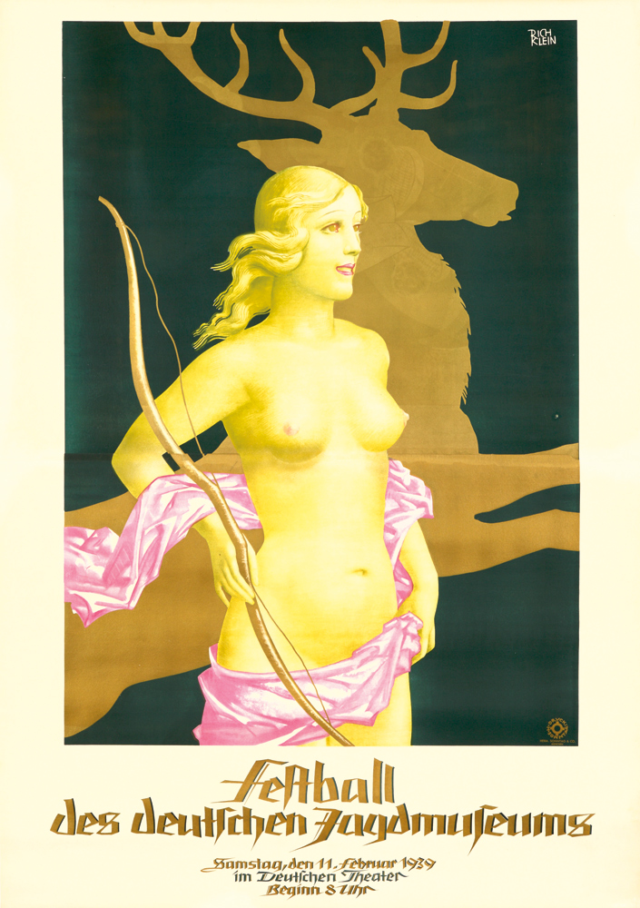 Rich, Klein, Festball des Deutschen Jagdmuseums, Samstag,den 11.Februar 1939, im Deutfchen Theater, Beginn 8 uhr