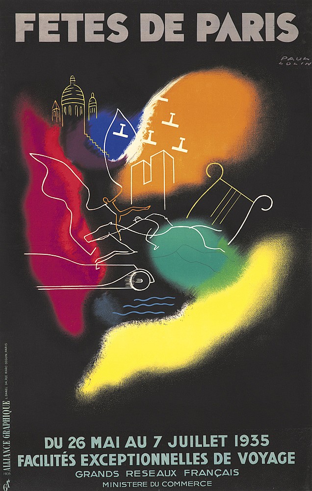 Fetes De Paris, Du 26 Mai Au 7 Juillet 1935, Facilites Exceptionnelles De Voyage, Grands Reseaux Francais, Ministere Du Commerce, Alliace Graphique