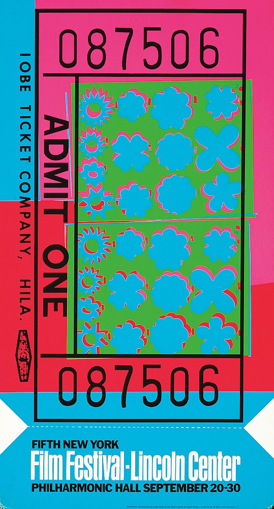 087506, Admit One, Iobe Ticket Company, Hila, Fifth New York,  Film Festival-Lincoln Center, Philharmonic Hall September 20-30