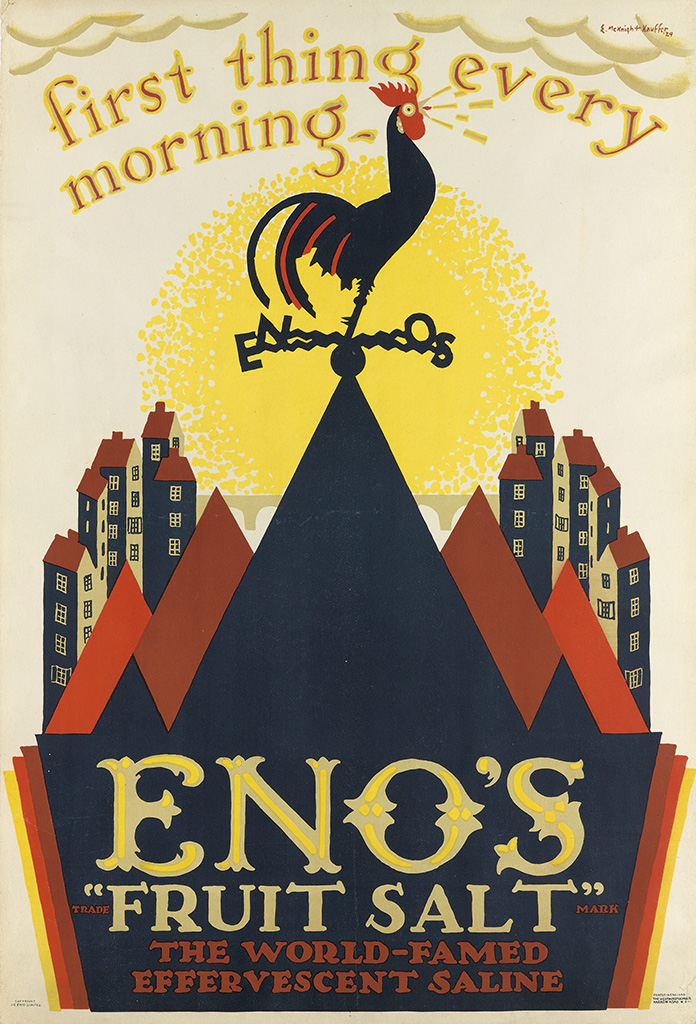 First Thing Every, Morning, Eno’s, Trade “Fruit Salt” Mark, The World-Famed, Effervescent Saline,