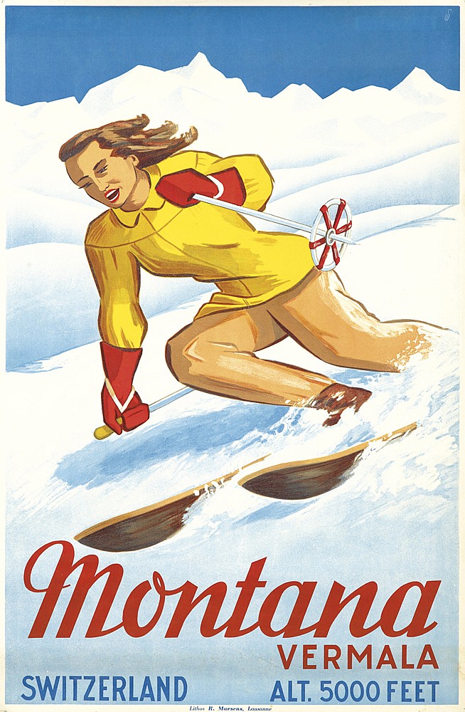 Montana, Vermala, Switzerland alt. 5000 feet, lithos r. marscns lanxnnr