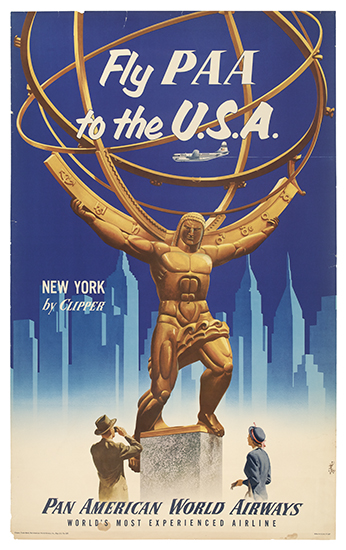 Fly Paa To The U.S.A. Pan American World Airways World’s Most Experienced Airlines New York By Clipper