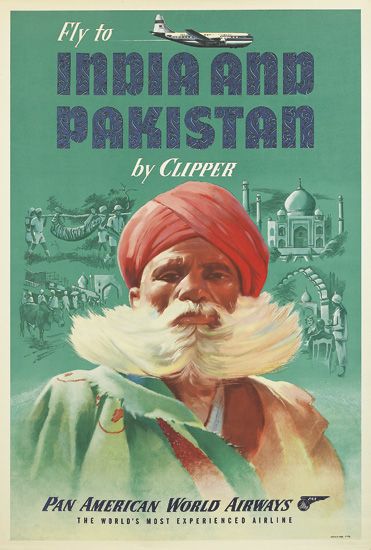 Fly To India And Pakistan By Clipper Pan American World Airways World’s Most Experienced Airline