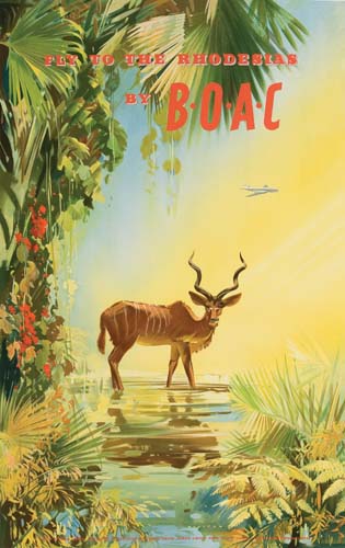 Fly To The Rhodesias, By B.O.A.C