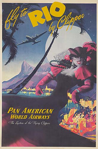 Fly To, Rio, By Clipper, Pan American, World Airways, The Syslem Of The Flying Clippers