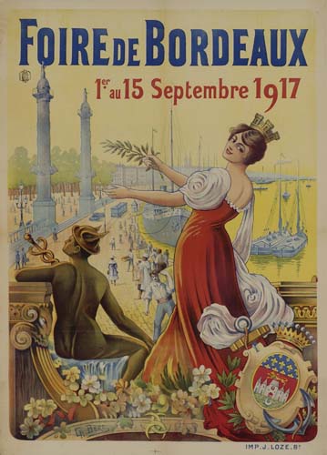 Fooire De Bordeaux, 1er Au 15 Septembre 1917, I M P.J.Loze.Bt