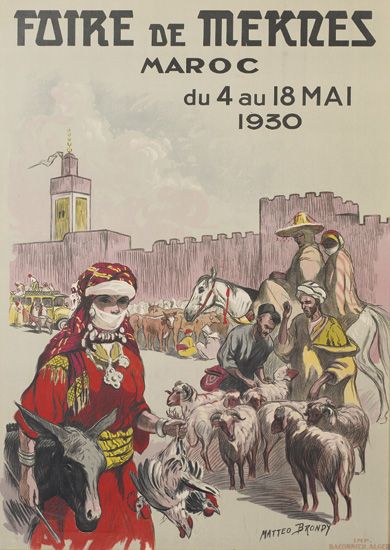 Foire De Mekres, Maroc, du 4 au 18 Mai 1930, Metro Brondy