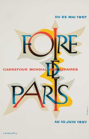 Du 25 MAI 1957, Foire, Carrefour Mondial Des Affaires, De, Paris, Au 10 Juin 1957