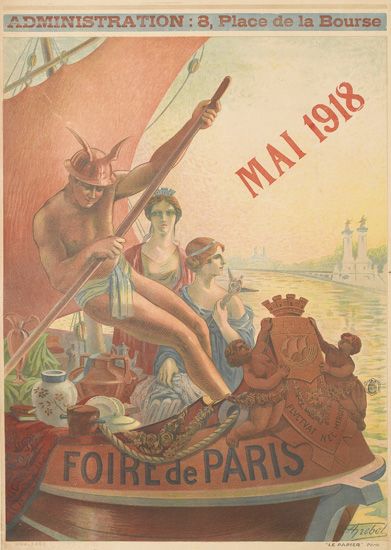 Administra Tion 8, Place De La Bourse, Foire De Paris, Mai 1918