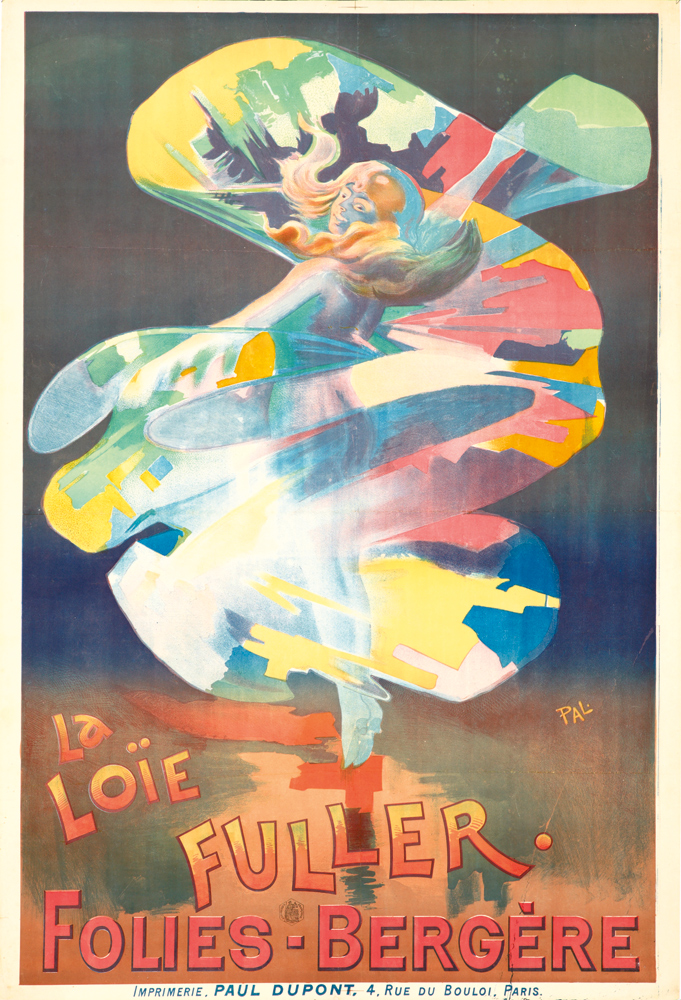 La.., Loie, Fuller., Folies-Bergere, Imprimerie.Paul Dupont. 4.Rue Du Bouloi. Paris