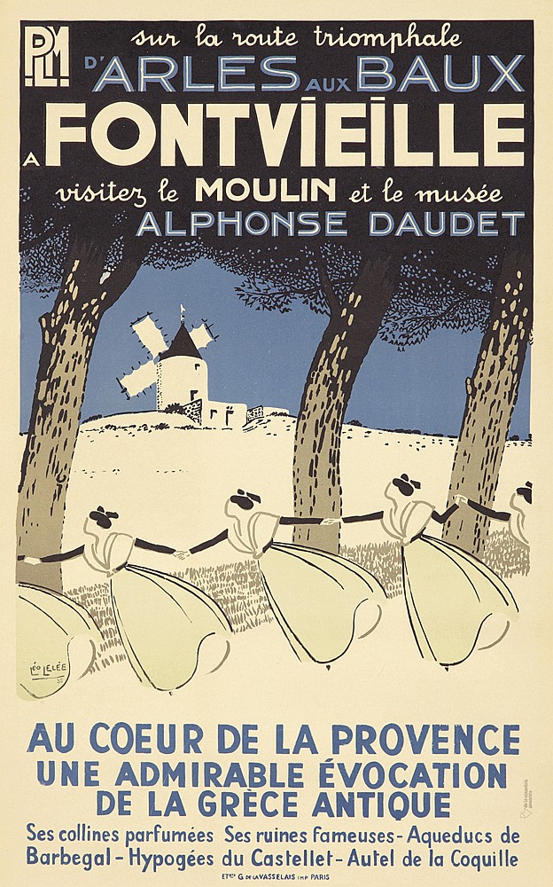 Plm Sur La Route Triomnhale, D’Arles Aux Baux, A Fontvieille, Visites Le Moulin Et Le Musee, Alphonse Daudet, Au Coeur De La Provence, Une Admirable Evocation, De La Grace Antique, Ses Collines Parfumees Ses Ruins Fameuses   Aqueducs De, Barbegal   Hypogees Du Castellet   Autel De La Coquille, Et G De Vasselais Imp Paris