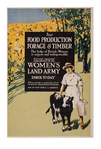 For, Food Production, Forage & Timber, The Help Of British Women, Is Urgent And Indispensable, Recruits, For The, Women’s, Landarmy, Enrol To Day