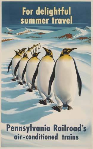 For Delightful, Summer Travel, Pennsylvania Railroads, Air Conditioned Trains