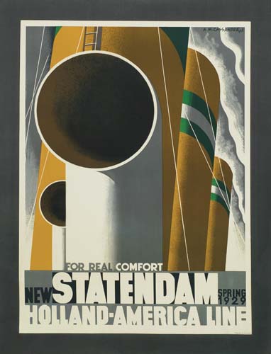 For Real Comfort, New Statendam Spring, 1929, Holland-America Line