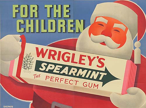 For The, Childern, Wrigley’s, Spearmint, The Perfect Gum.