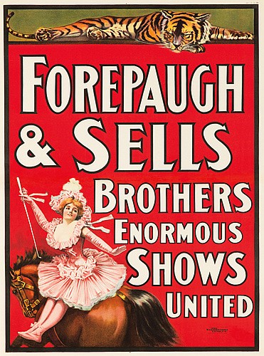 Forepaugh & Sells, Brothers, Enormous, Shows, United
