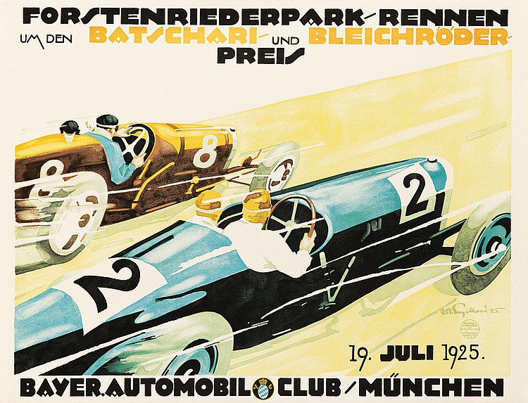 Sold Stenriederpark/Rennen, Um Den Batschari Und Blcichroder, 8, Preis, 2, 19 Juli 1925., Bayer Automobil Club/Munchen