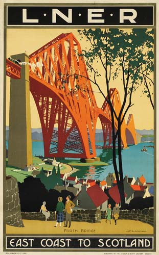 L.N.E.R., Forth Bridge, East Coast To Scotland