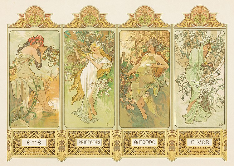 E T E, Pridtemps, Automne, 5iver, Mucha