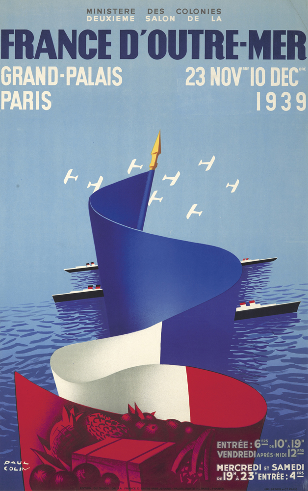 Ministere Des Colonies, Duxieme Salon De La, France D’Outer-Mer, Grand-Palais, Paris, 23 Novbre 10 Decbre, 1939, Entree : 6frs De 10h A 19, Vendredi Apres-Midi 12frs, Mercredi Et Samedi, De 19h A 23 Entree : 4frs