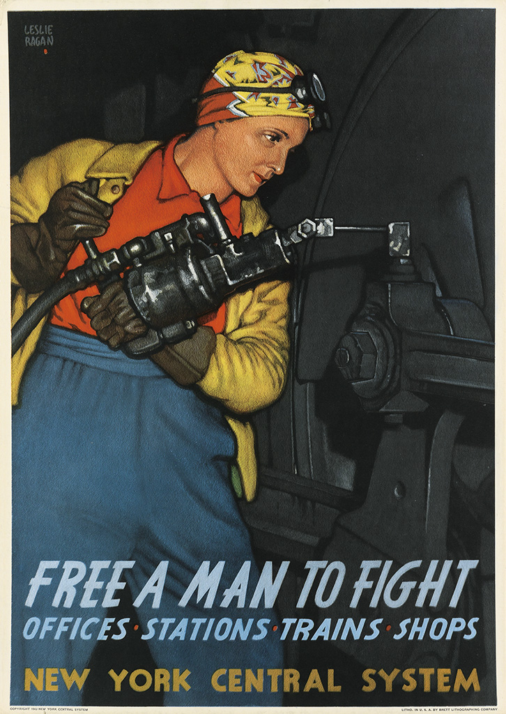 Free A Man To Fight, Offices Stations Trains Shops, New York Central System,